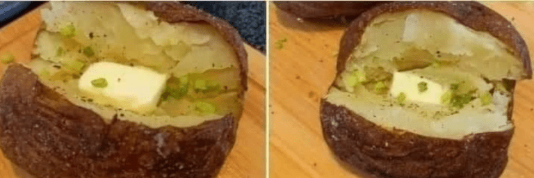 Patate al forno con panna acida ed erba cipollina