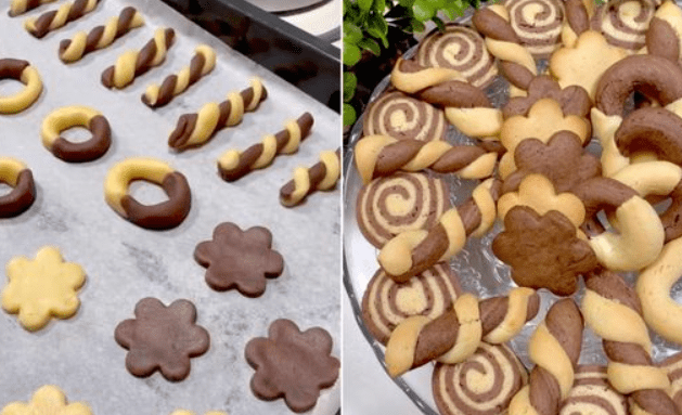 Biscotti bicolore senza burro: la ricetta dei biscotti fragranti e buonissimi