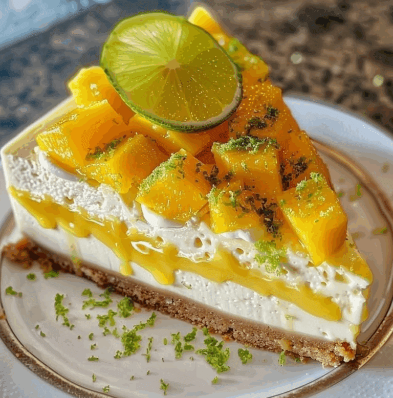 Cheesecake al mango e lime