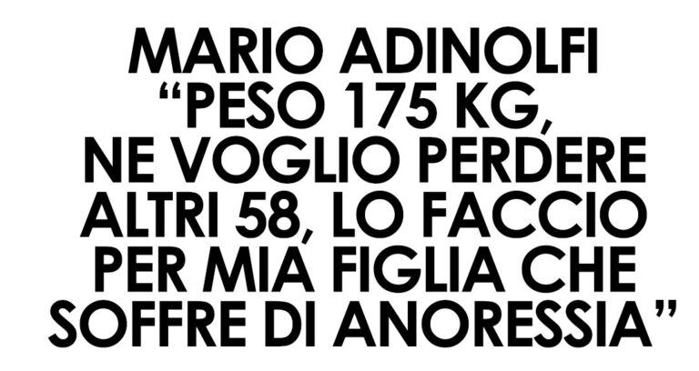Mario Adinolfi: “Ho perso 52 chili, ora l’obiettivo è dimagrire altri 48 entro Natale”