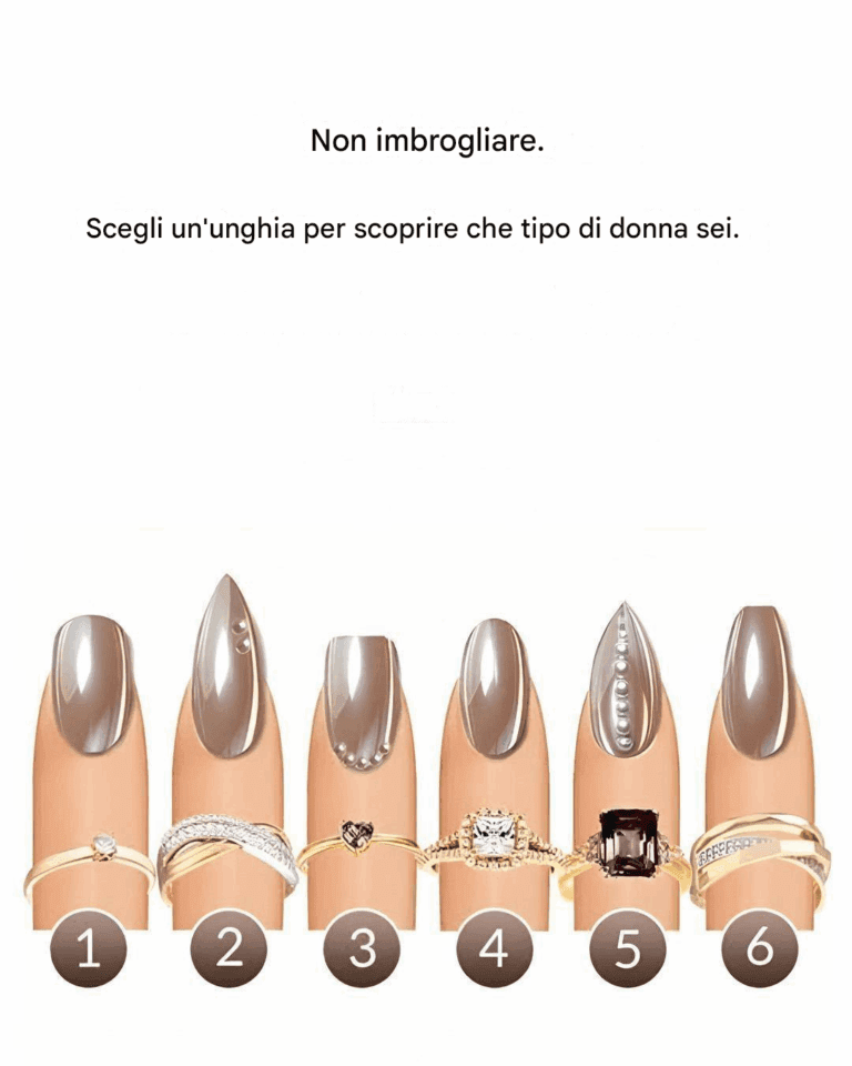 Quale unghia ti attrae di più? Dimostra che tipo di donna sei.