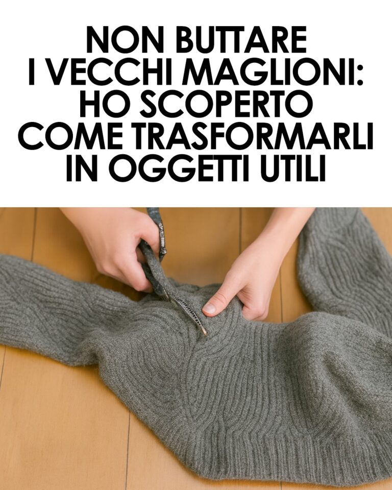 Come riciclare i vecchi maglioni: l’idea facile e utile per la casa
