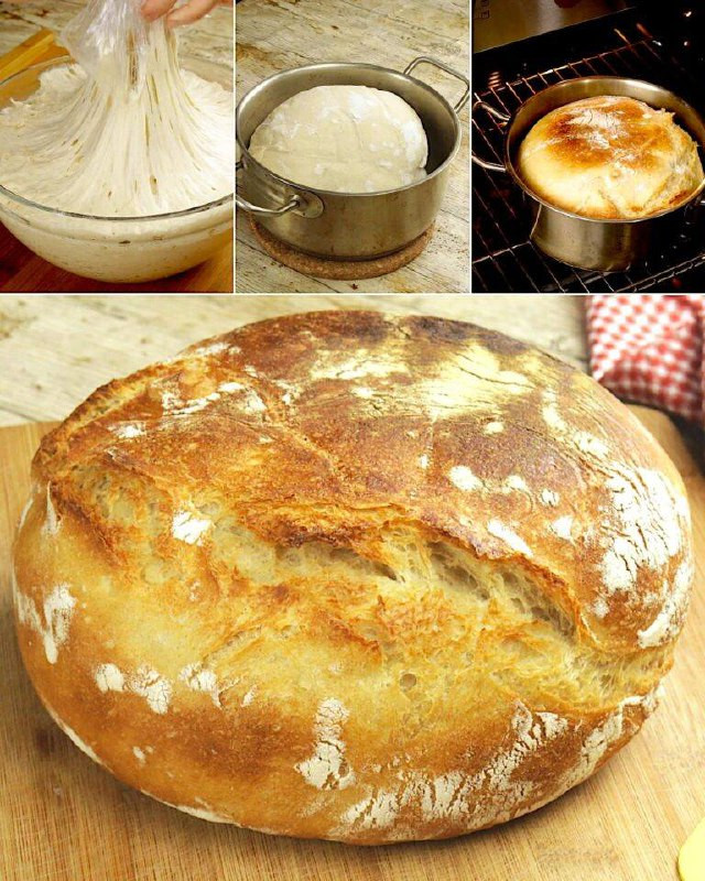 Pane senza impasto in 5 minuti: il pane fatto in casa più semplice