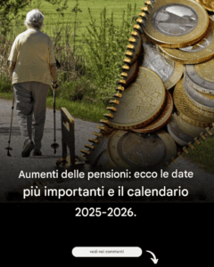 Aumento delle pensioni: il calendario 2025-2026 che dovresti conoscere