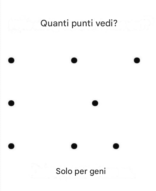 Riesci a indovinare quanti punti ci sono nel seguente test? Solo pochi sono riusciti a risolvere il problema.