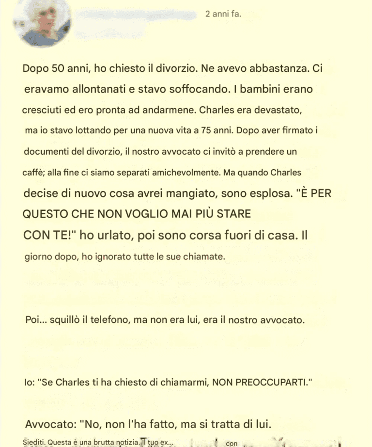 Dopo 50 anni di matrimonio, ho chiesto il divorzio e la sua lettera mi ha spezzato il cuore.