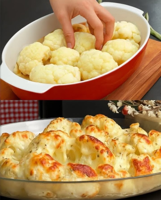 Ecco come cucino il cavolfiore! Cavolfiore al forno con formaggio