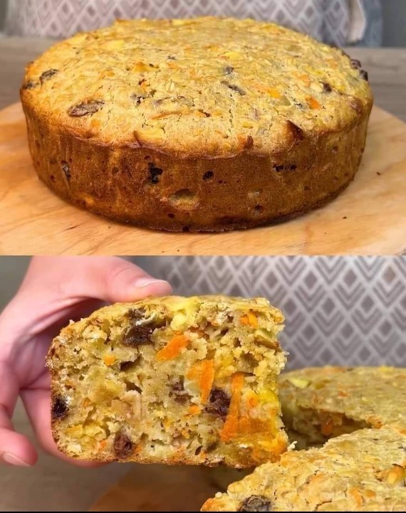 Porridge d'avena al forno con carote e frutta