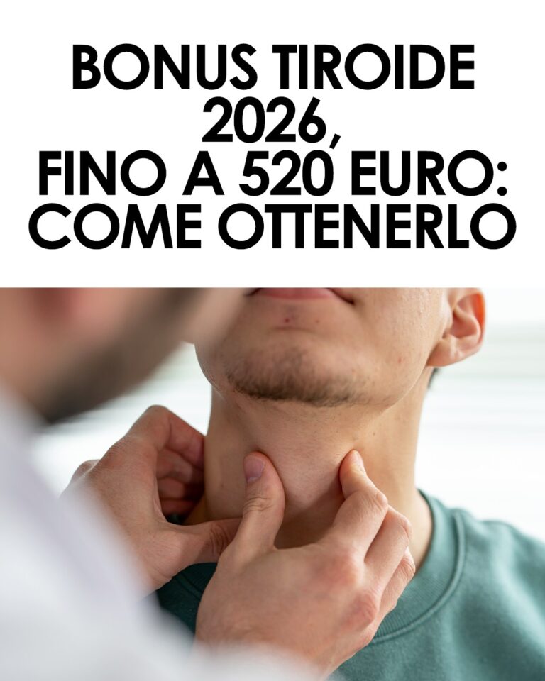Bonus Tiroide 2026: requisiti, importi e come fare domanda