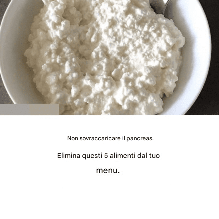 Non danneggiare il tuo pancreas. Elimina questi 5 alimenti dalla tua dieta.