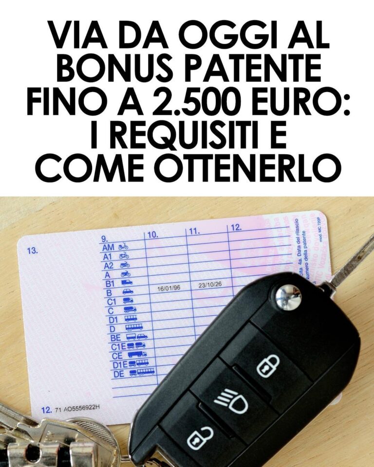 Bonus patente 2025 fino a 2.500 euro: chi può richiederlo e come fare domanda online dal 20 ottobre