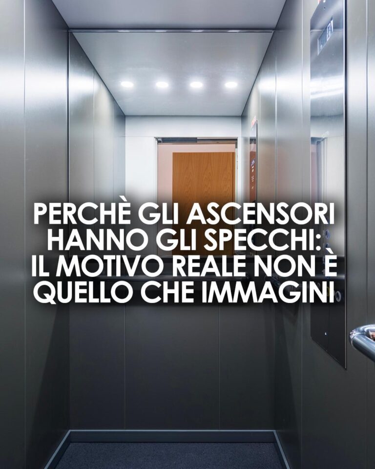 Perché gli ascensori hanno gli specchi? I veri motivi (oltre all’estetica)