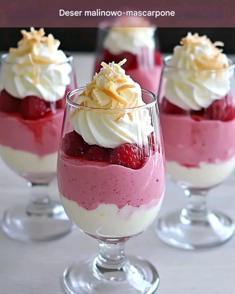 Dessert al lampone e mascarpone