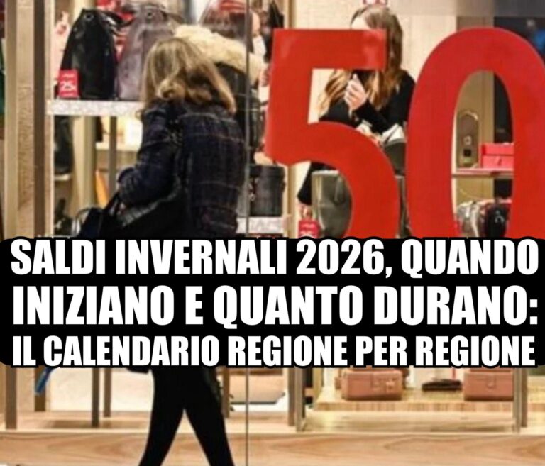 Saldi invernali 2026, quando iniziano e quanto durano: il calendario regione per regione